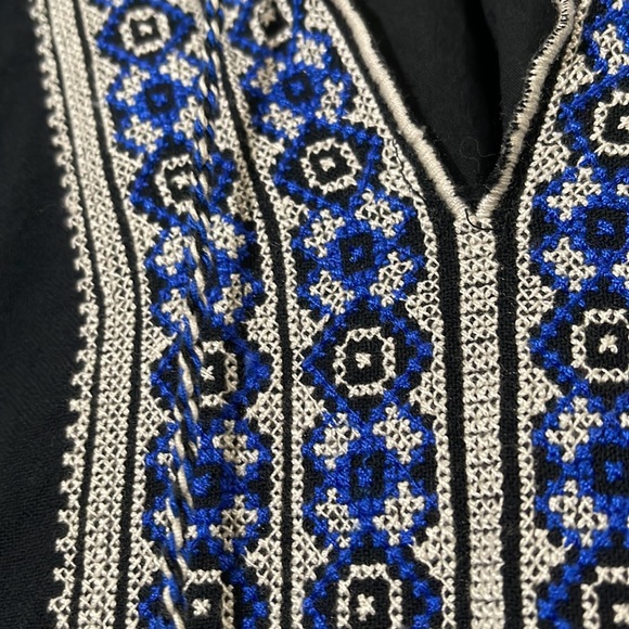 Madewell Bohemian Sleeveless Navy Blue Dress cotton size XL - Picture 4 of 9